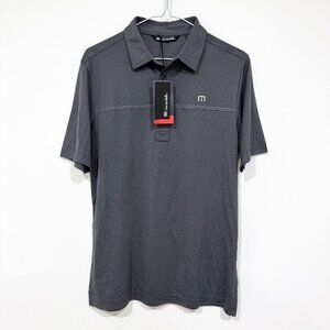 Travis Mathew Prestige Pure Performance Golf Shirt Quiet Shade Gray Size S NWT